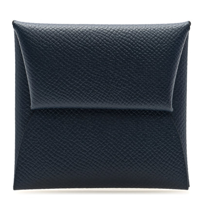 Hermes Epsom Verso Bastia Coin Purse Bleu Indigo Vert Amande 1 of 8