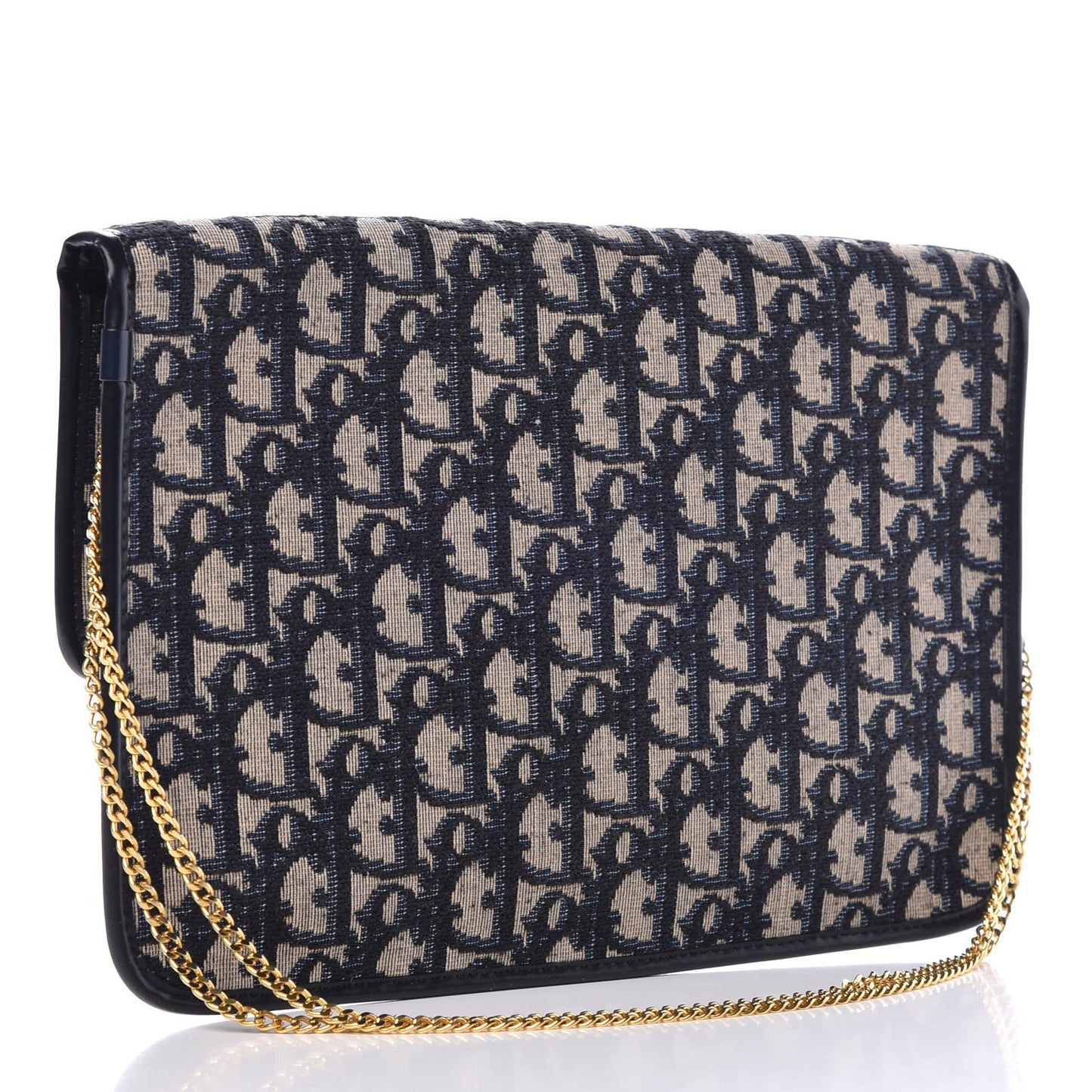 Monogram Convertible Clutch Navy Blue