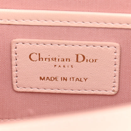 Christian Dior Lambskin Cannage Lady Dior Convertible Clutch Pink 5 of 13