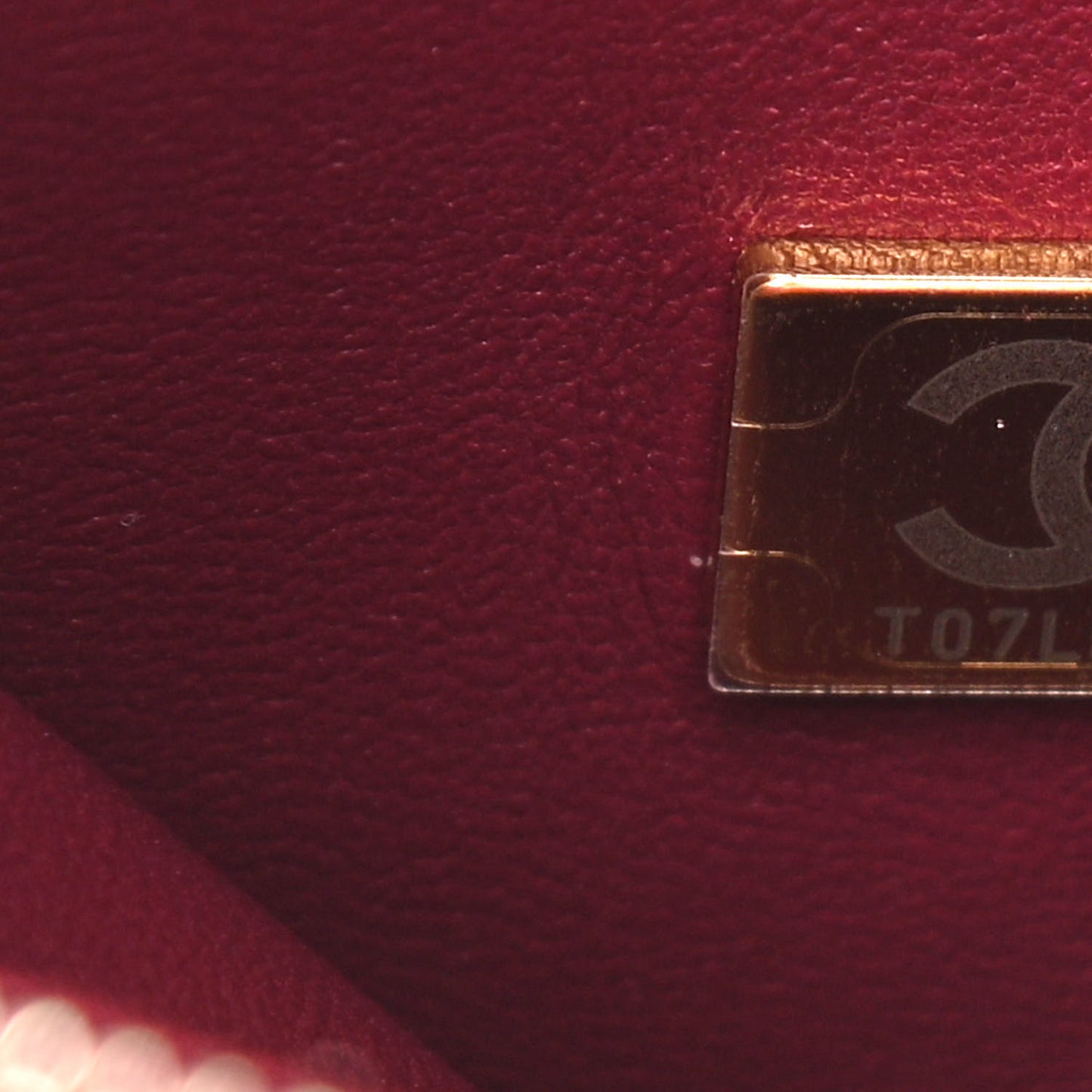 Caviar Lizard Embossed Quilted Small Coco Handle Flap Burgundy