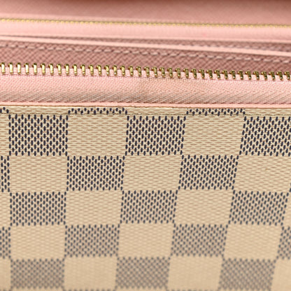 Louis Vuitton Damier Azur Zippy Wallet Rose Ballerine 11 of 11