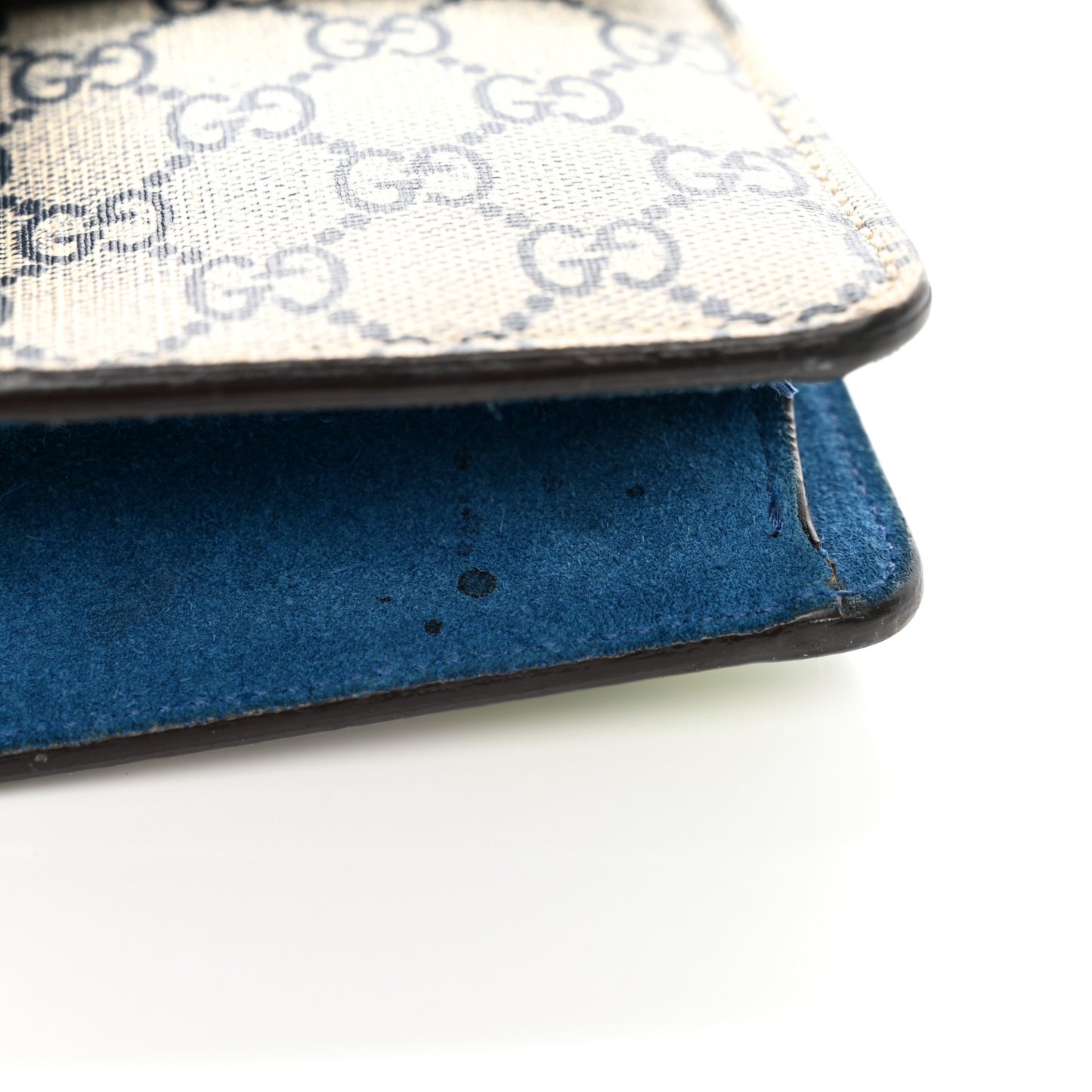 GG Supreme Monogram Blooms Mini Dionysus Shoulder Bag Beige Navy Vintage Blue