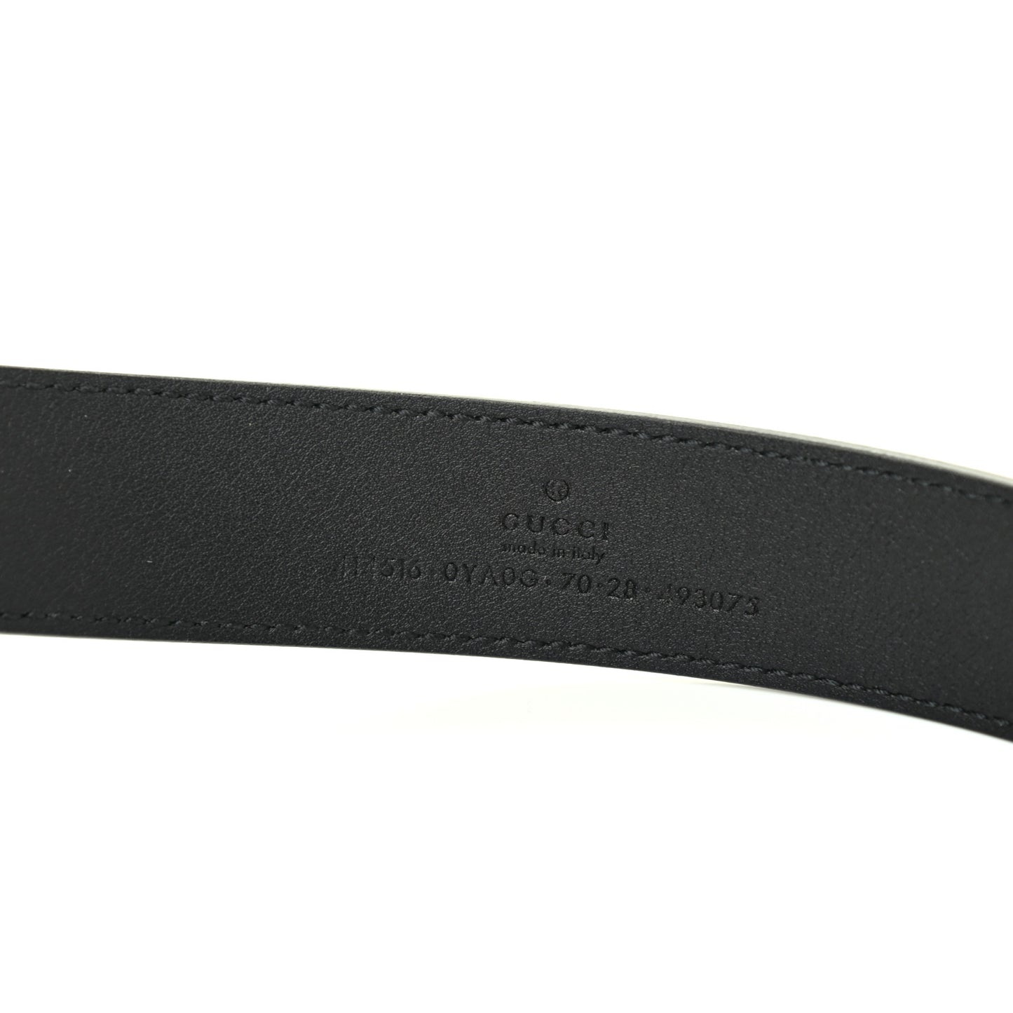 Plutone Calfskin Double G 30mm Belt 70 28 Black