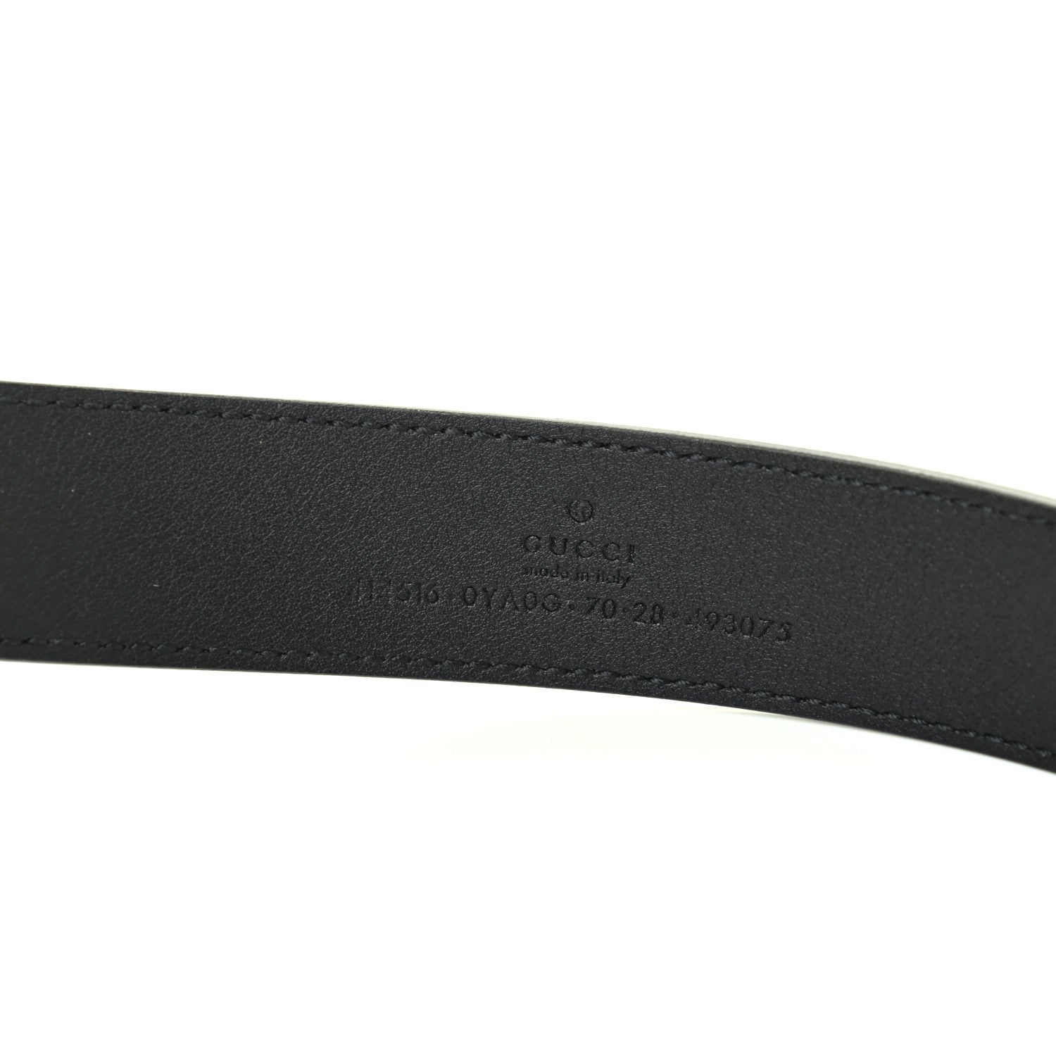 Gucci Plutone Calfskin Double G 30mm Belt 70 28 Black 3 of 5