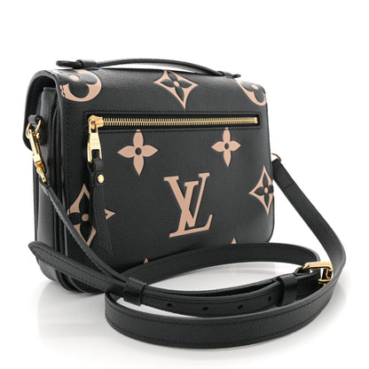 Louis Vuitton Empreinte Monogram Giant Pochette Metis Black Beige 3 of 10