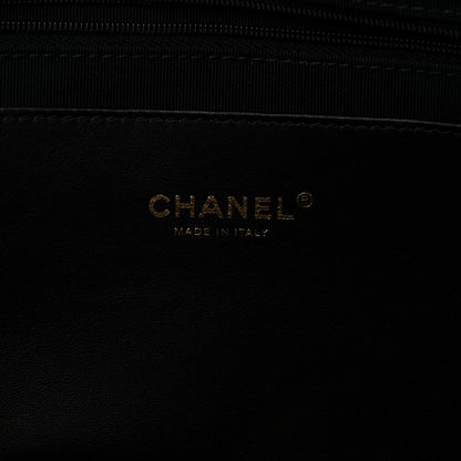 Chanel Denim Calfskin Quilted Small Deauville tote  Black 6 of 11