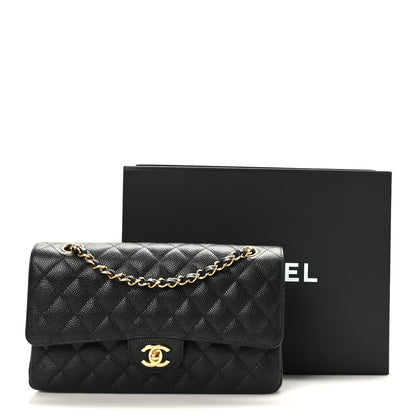 Chanel Caviar Quilted Medium Double Flap Black 10 of 10
