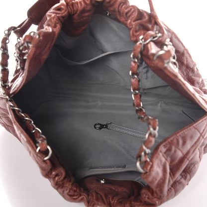 Chanel Caviar Quilted Medium Elastic Tote Bordeaux 5 of 8