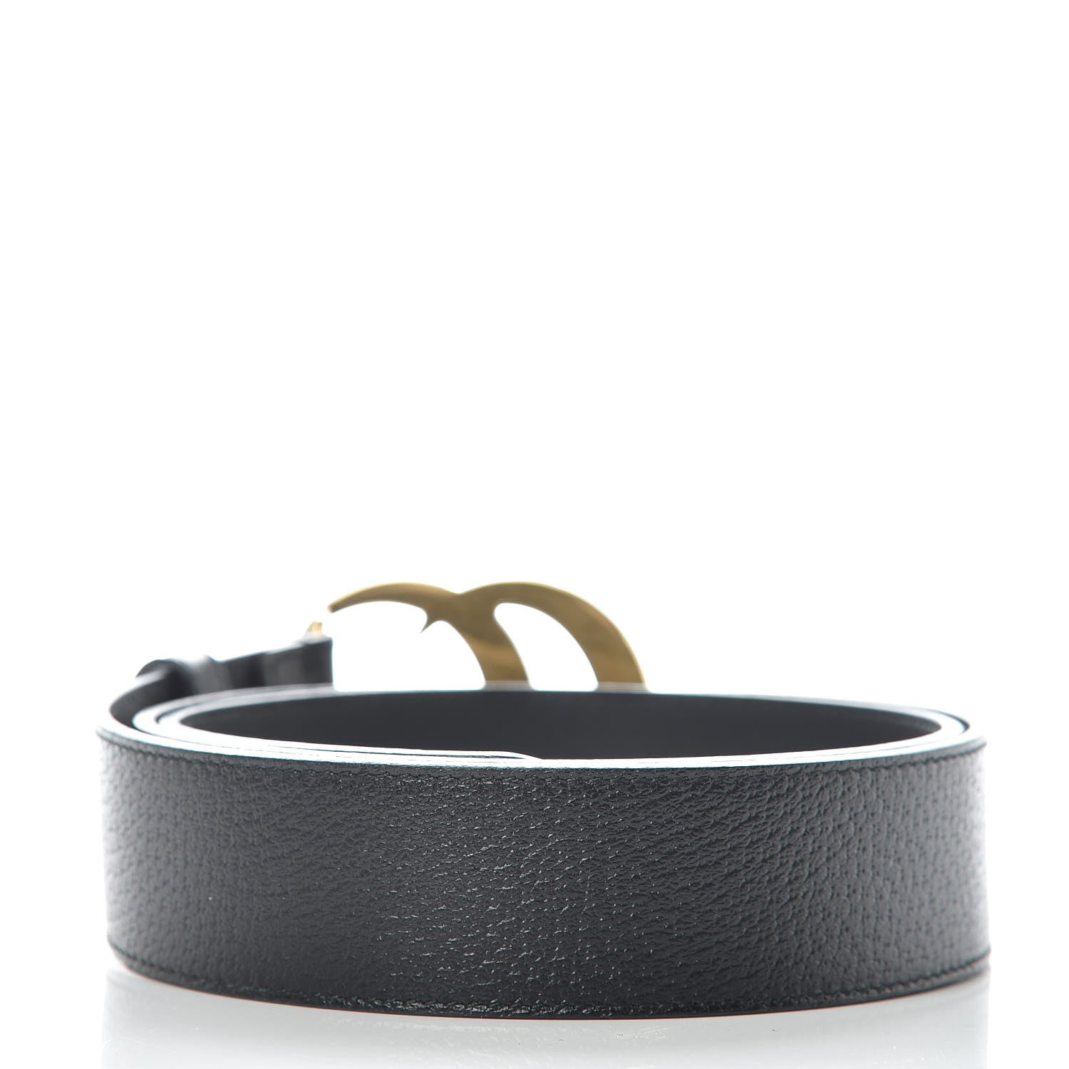 Gucci Textured Calfskin Double G 40mm Belt 95 38 Black 3 of 8