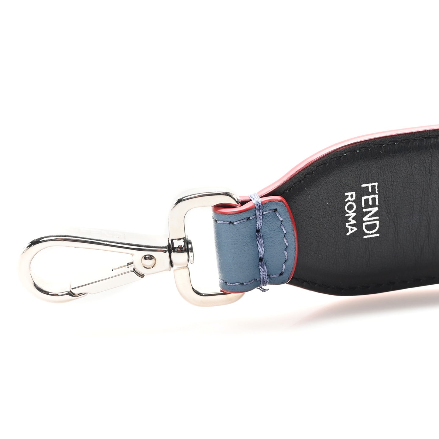 Vitello Century Elaphe Open Your Heart Bi-Color Strap You Balena Black