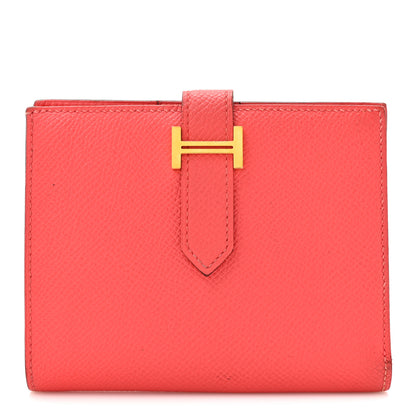 Hermes Epsom Bearn Compact Wallet Rose Jaipur 1 of 13