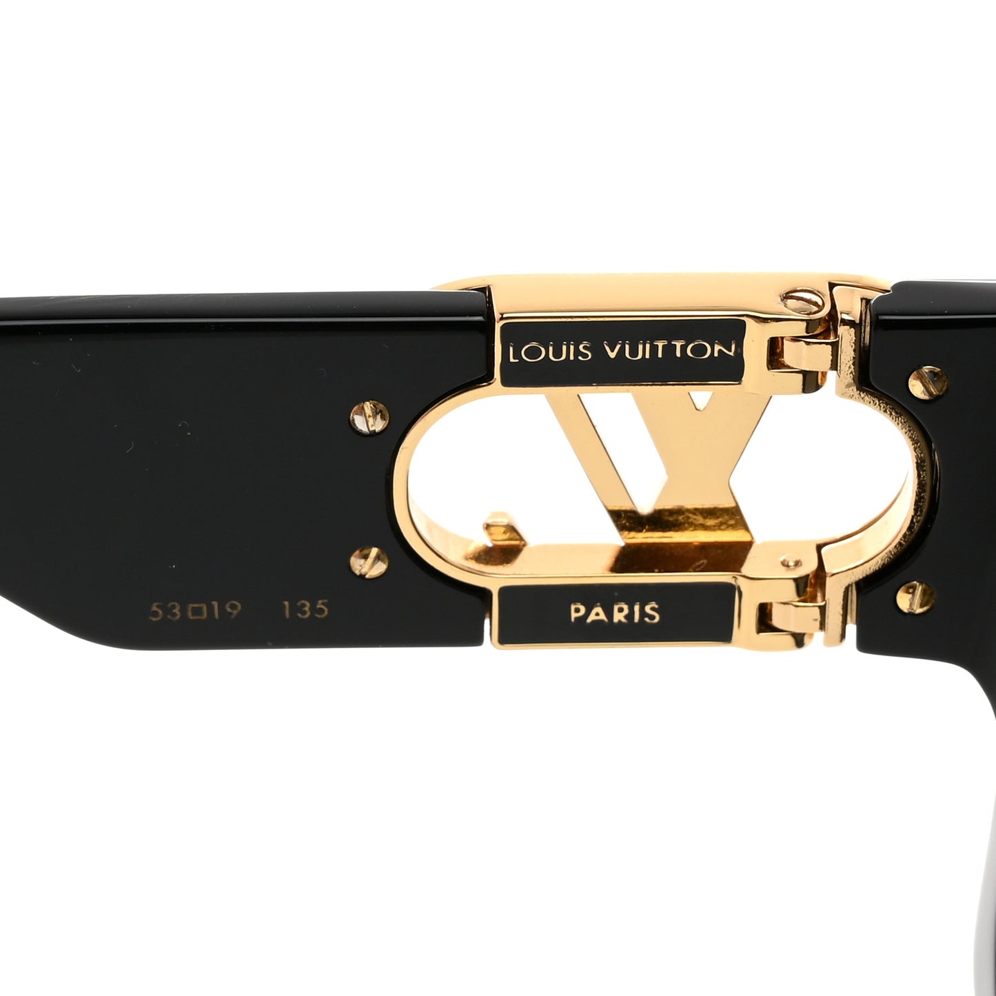 Acetate LV Link Square Sunglasses Z1478W Black