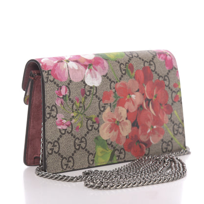 Gucci GG Supreme Monogram Blooms Super Mini Dionysus Shoulder Bag Beige Multicolor Dry Rose 3 of 10