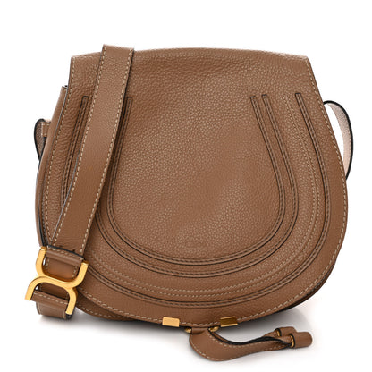 Chloe Calfskin Medium Marcie Round Crossbody Bag Nut 1 of 12