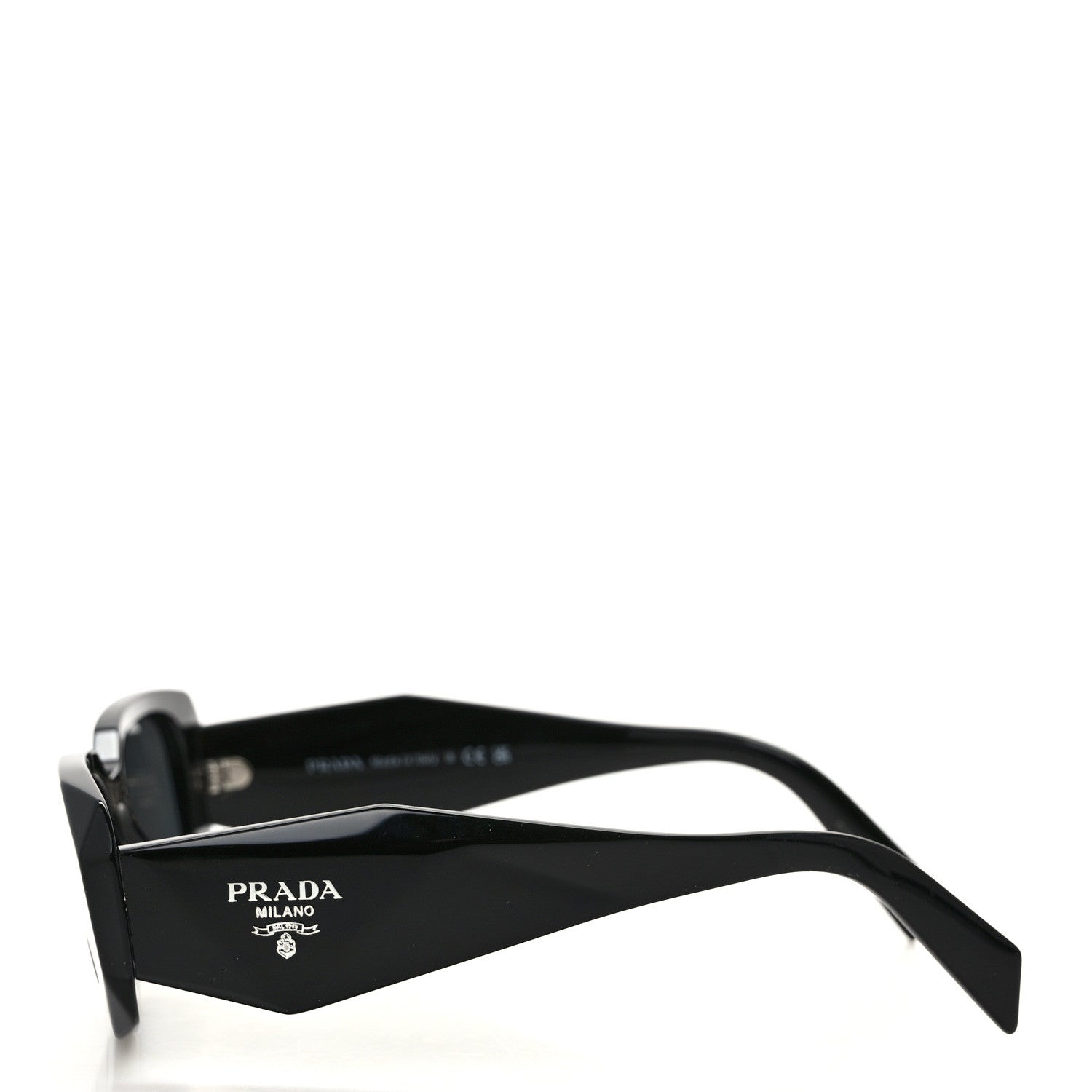 Prada Acetate Symbole Sunglasses SPR 17W Black 3 of 9