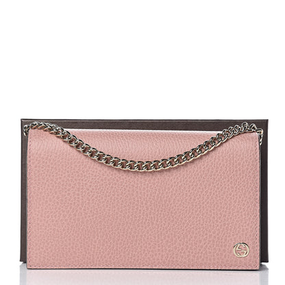 Gucci Dollar Calfskin Medium Betty Chain Wallet Soft Pink 10 of 10