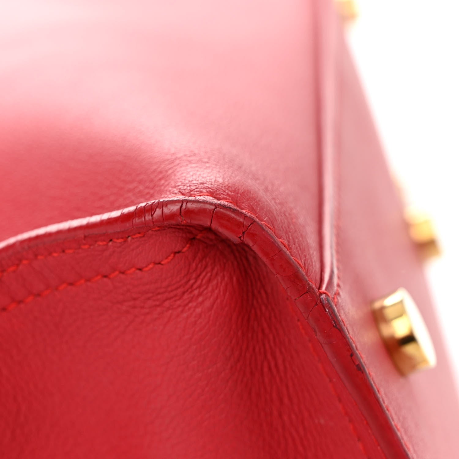 Saint Laurent Calfskin Baby Monogram Cabas Red 14 of 17