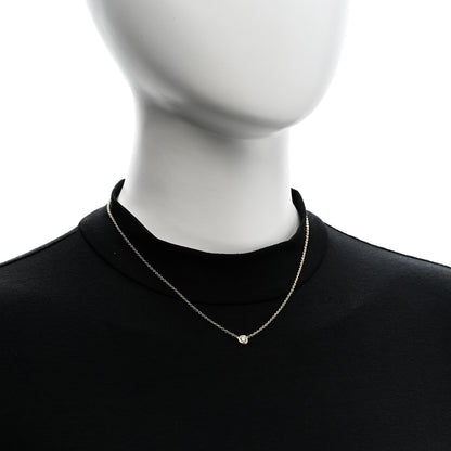 Roberto Coin 18K Yellow Gold Diamond .19ct Diamonds By The Inch Solitaire Necklace 2 of 4