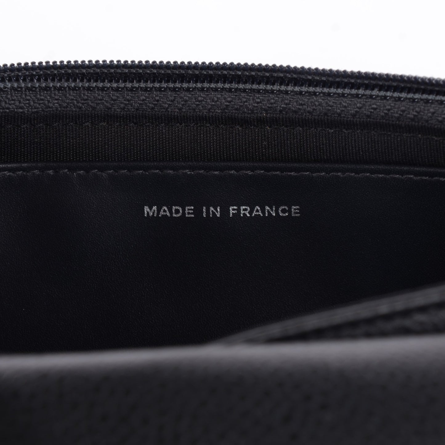 Caviar Half Moon Wallet on Chain WOC Dark Grey