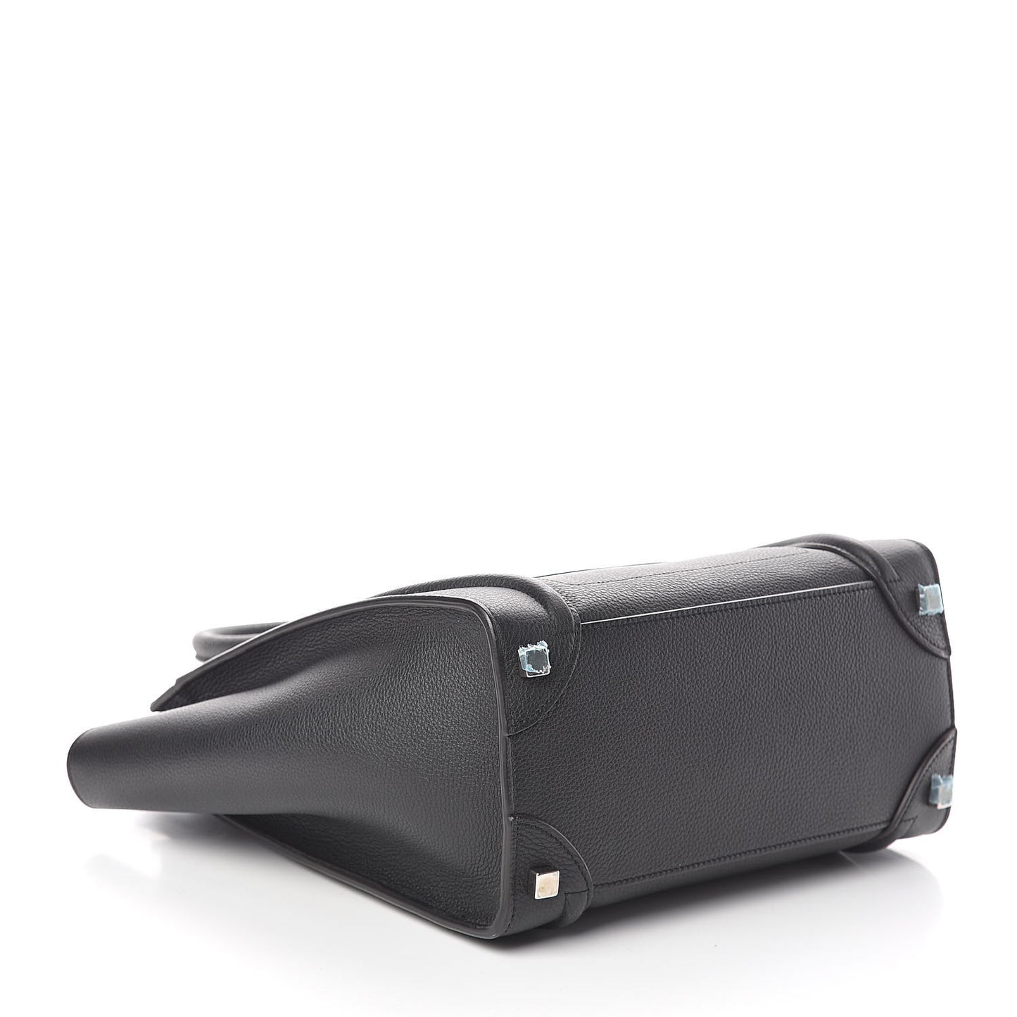 Drummed Calfskin Micro Luggage Black