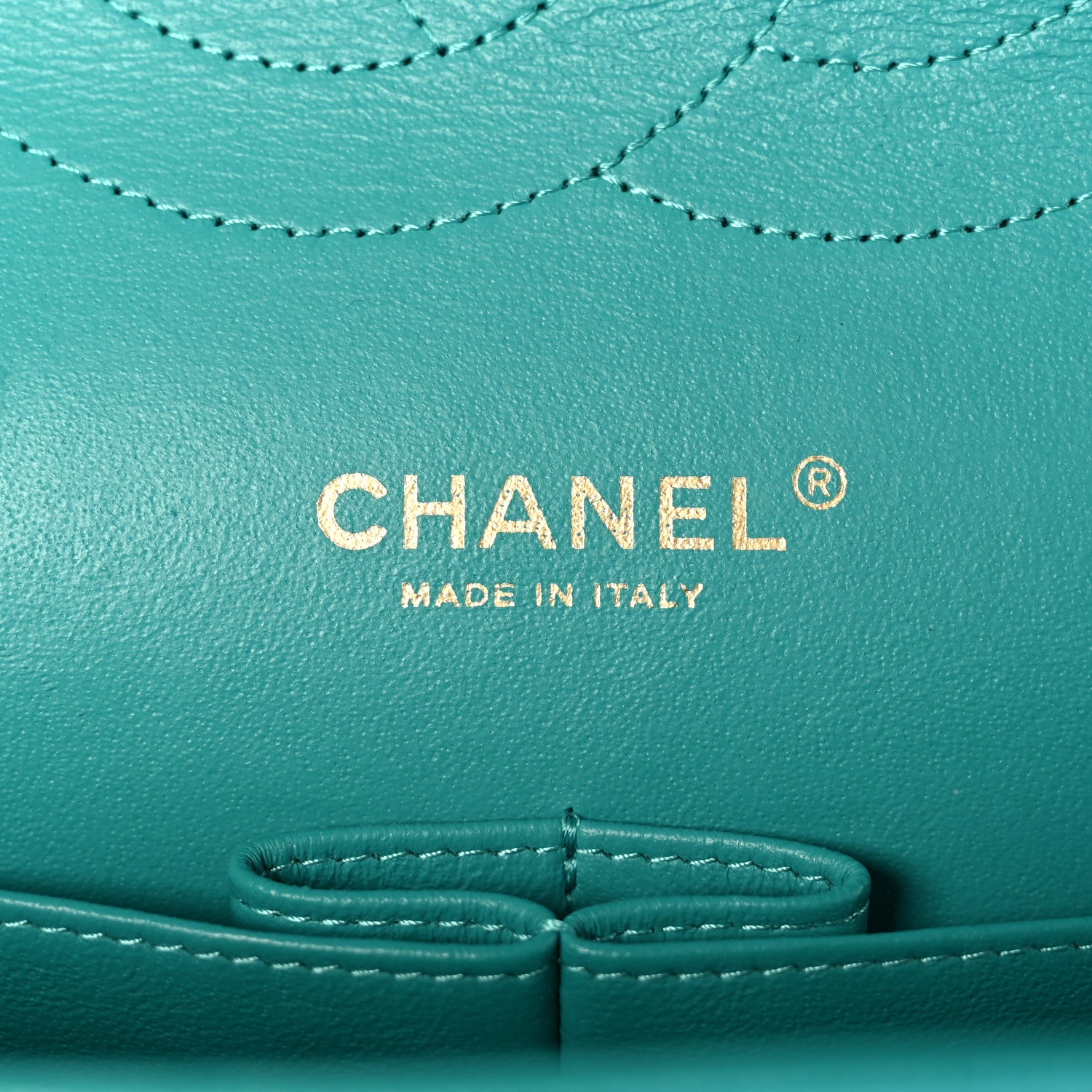 Chanel Caviar Quilted Jumbo Double Flap Turquoise 7 of 10