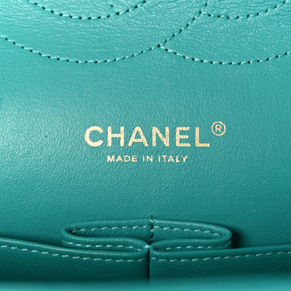 Chanel Caviar Quilted Jumbo Double Flap Turquoise 7 of 10