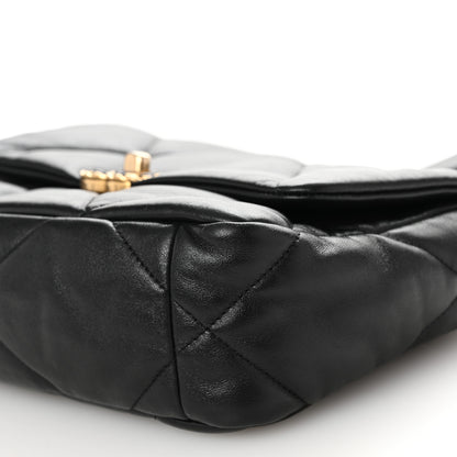 Chanel Lambskin Quilted Medium Chanel 19 Flap Black 10 of 10