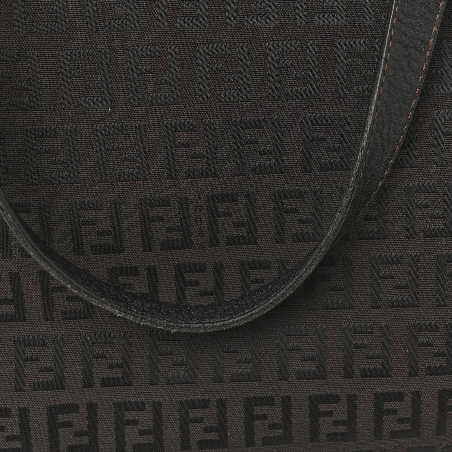 Fendi Zucchino Vitello Shopping Tote Brown 15 of 17