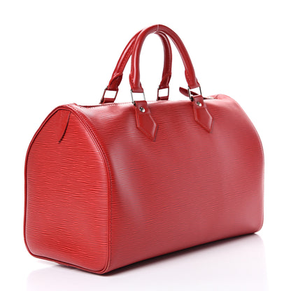 Louis Vuitton Epi Speedy 30 Rouge 2 of 19