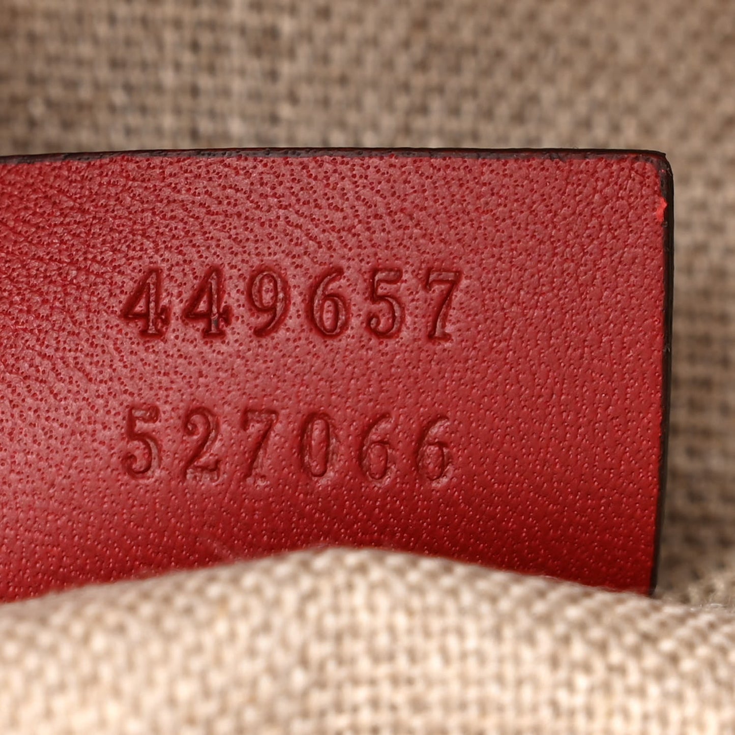 Soft Microguccissima Dome Satchel Red