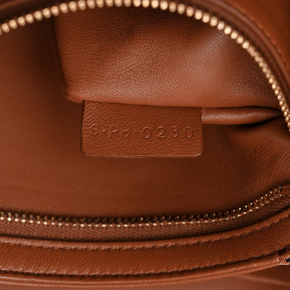 Celine Textile Natural Calfskin Classique Triomphe Khaki Tan 8 of 14