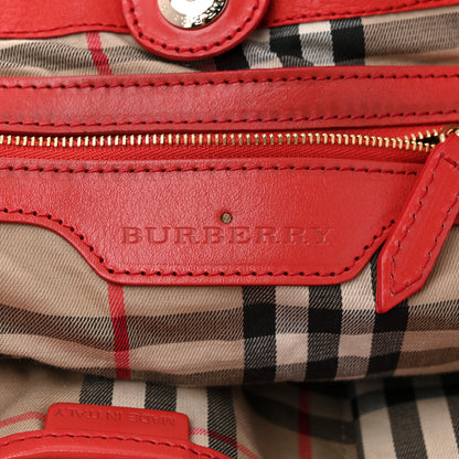 Burberry Grainy Calfskin Small Canterbury Tote Red 6 of 15