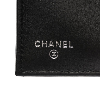 Chanel Calfskin Quilted Compact Flap Wallet So Black 6 of 7