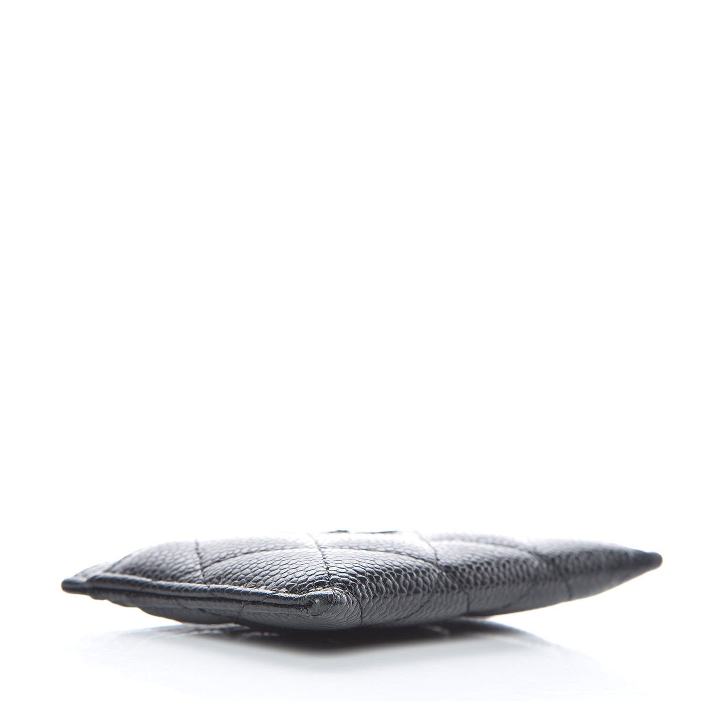 Caviar Quilted Card Holder Black