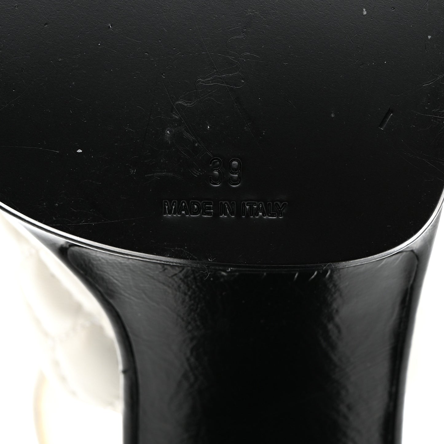 Lambskin Quilted Peep Toe Wedge Sandals 39 White