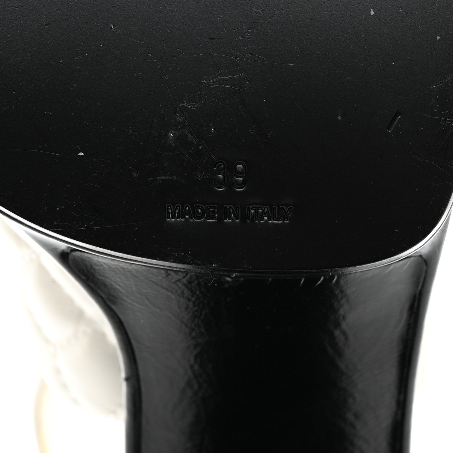 Chanel Lambskin Quilted Peep Toe Wedge Sandals 39 White 8 of 8