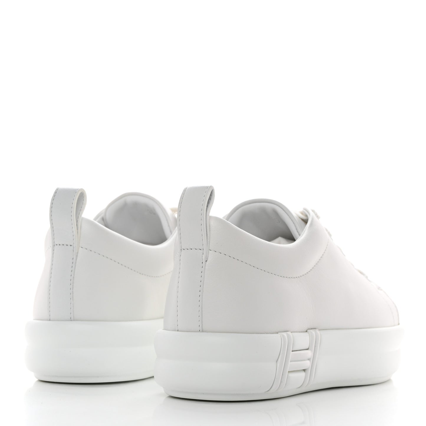 Calfskin Womens Happy Sneakers 35 White