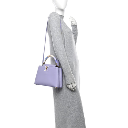 Louis Vuitton Taurillon Kintsugi Capucines BB Iris 2 of 9