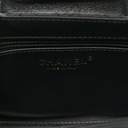 Chanel Shiny Aged Calfskin Quilted Nano Kelly Shopper Black 6 of 11