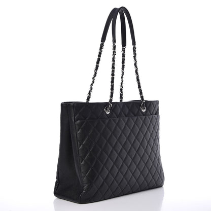 Chanel Caviar Quilted Large CC Shopping Tote Black 3 of 7