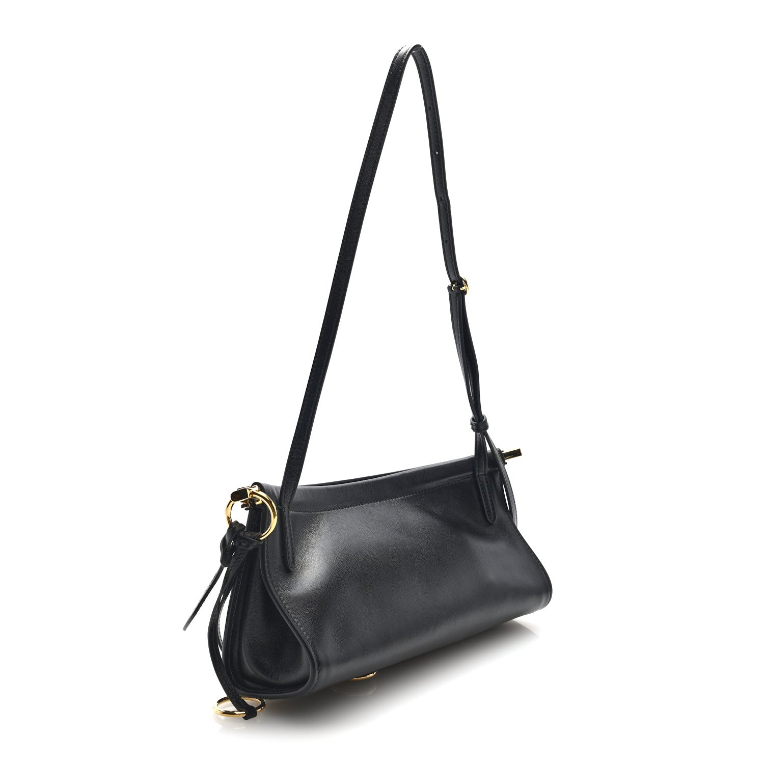 Alaia Calfskin Small Le Click East West Bag Black 1777923