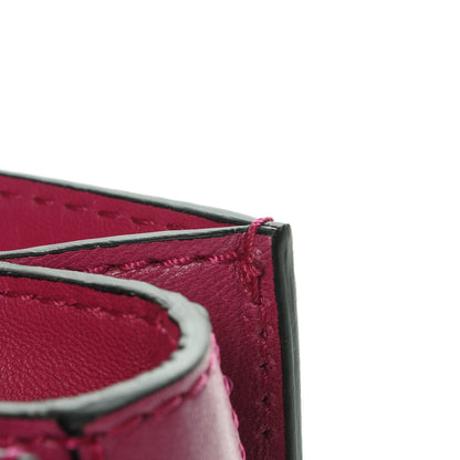 Valentino Garavani Shiny Nappa L'Amour Rockstud Shoulder Bag Fuxia 8 of 8