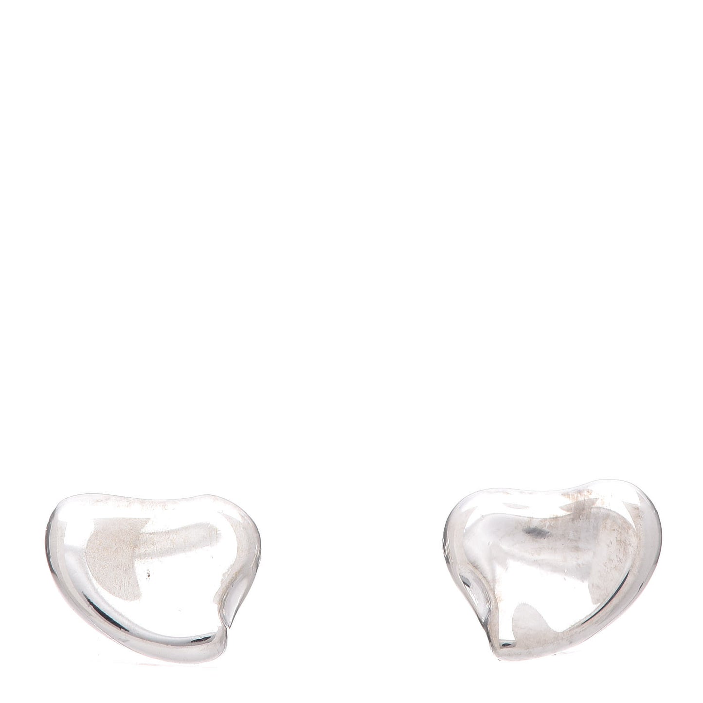 Sterling Silver 9.5mm Elsa Peretti Full Heart Earrings