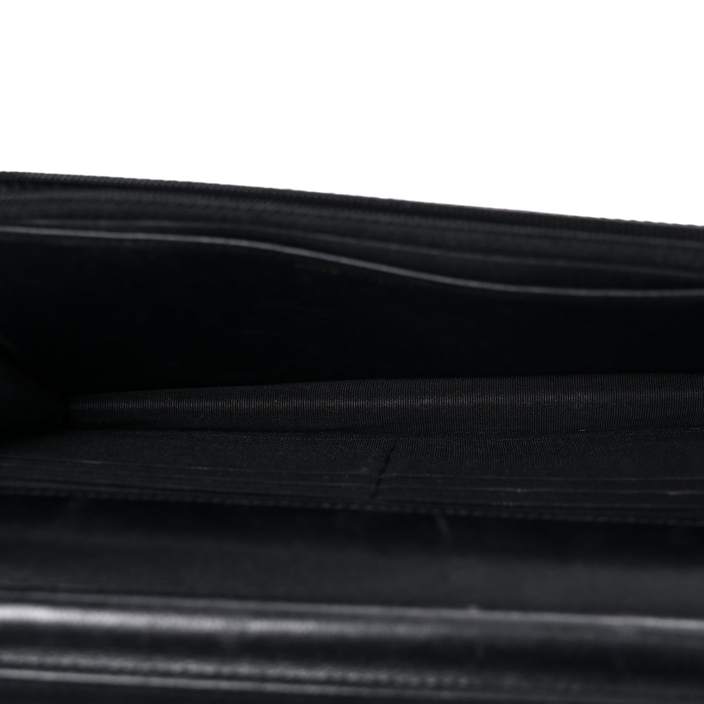 Lambskin Quilted Boy Wallet On Chain WOC Black