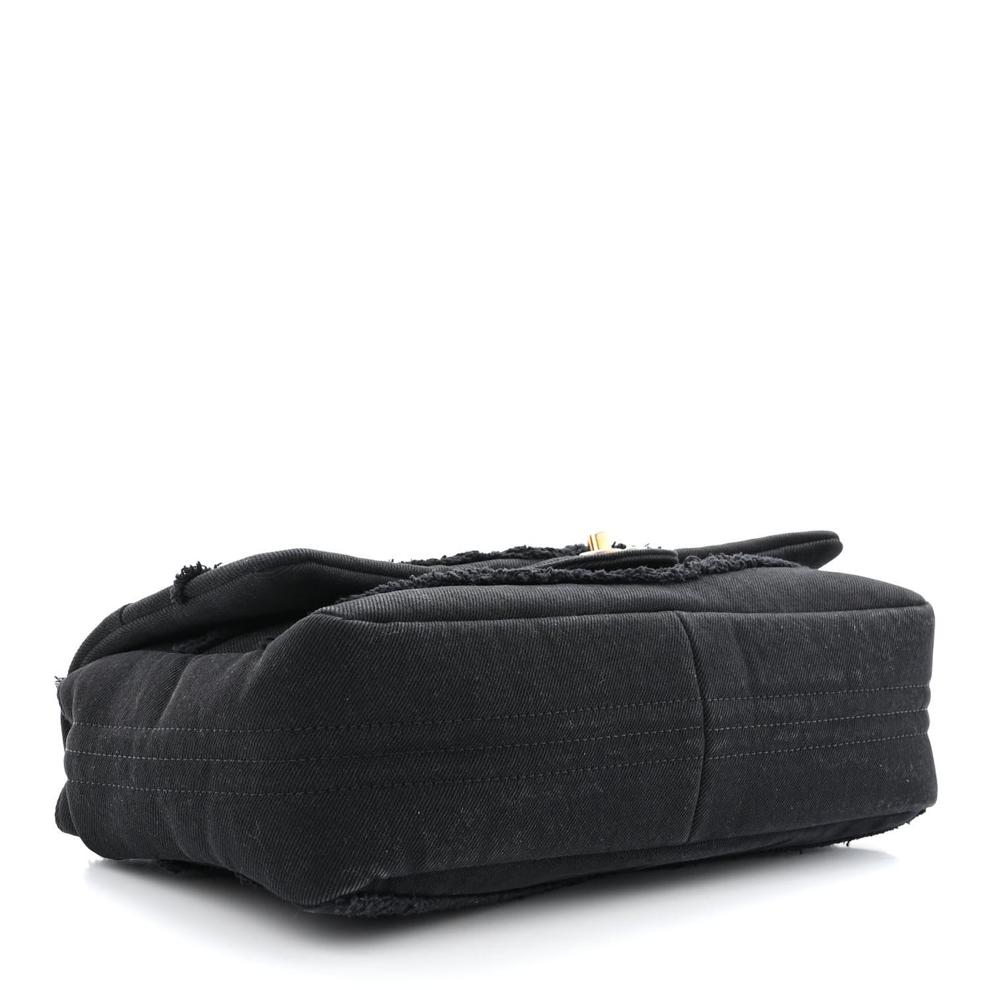Denim Coco Jumbo Single Flap Black