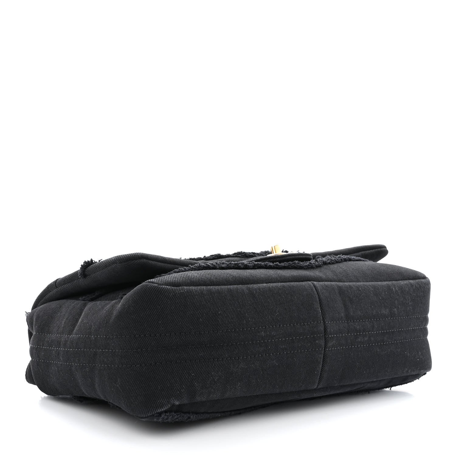 Chanel Denim Coco Jumbo Single Flap Black 4 of 10