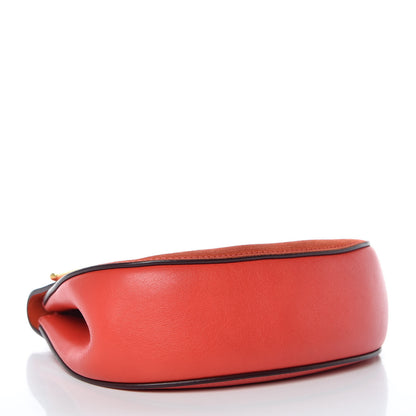 Chloe Lambskin Suede Calfskin Mini Drew Shoulder Bag Red 4 of 10