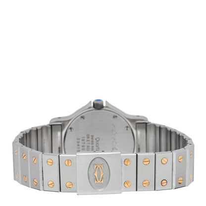 Cartier Stainless Steel 18K Yellow Gold 29mm Santos Octagon Quartz Watch 3 of 4