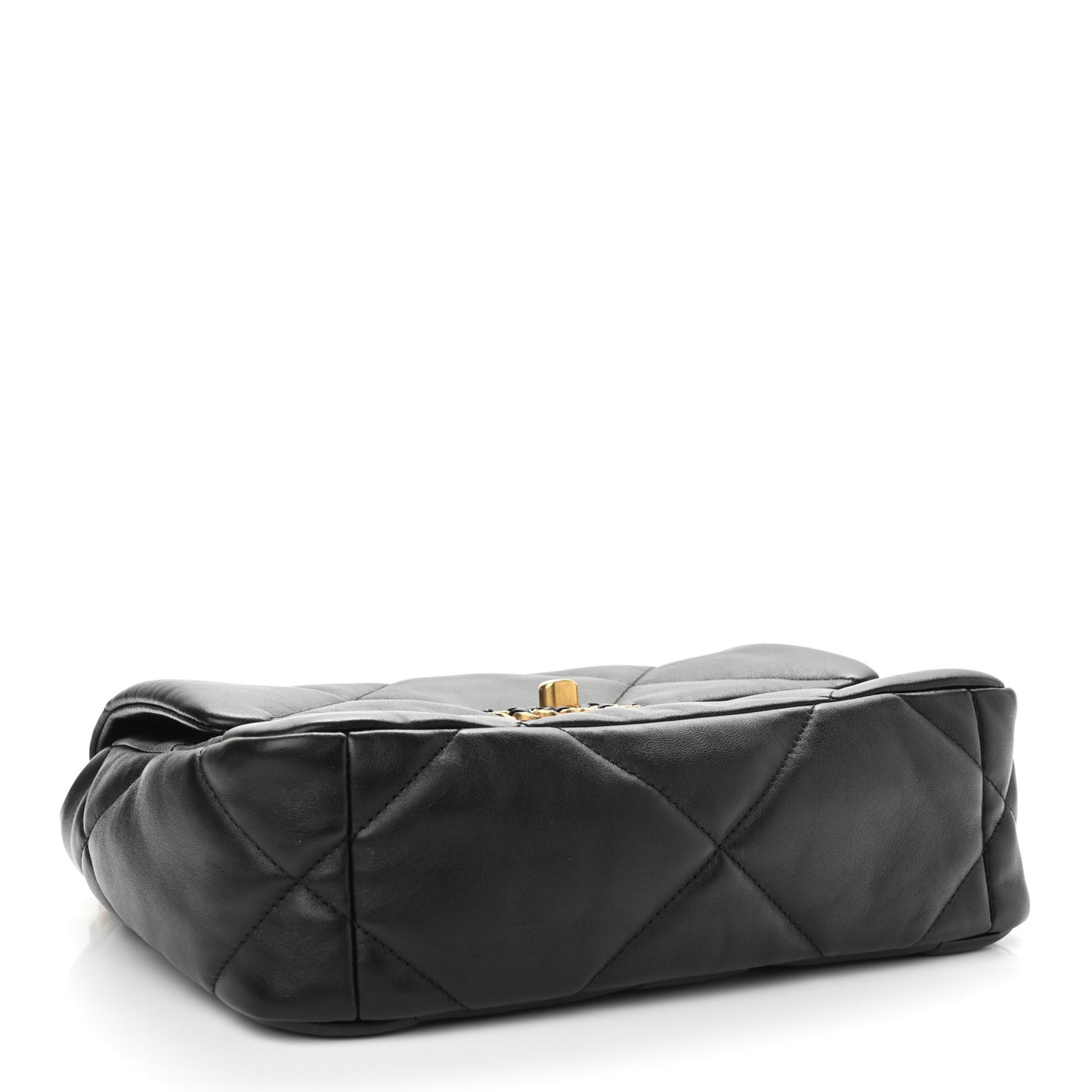 Goatskin Quilted Medium Chanel 19 Flap Black