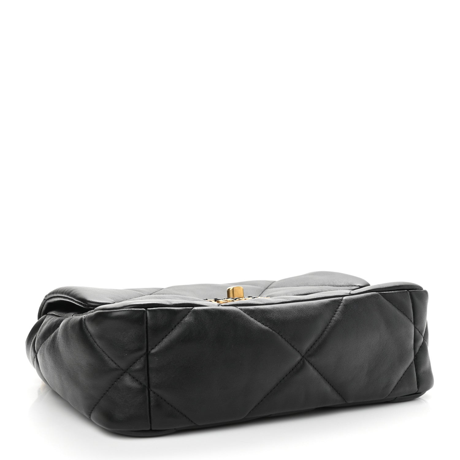 Chanel Goatskin Quilted Medium Chanel 19 Flap Black 4 of 12